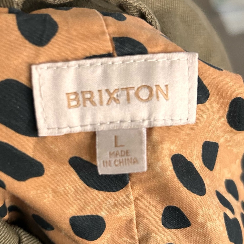Brixton Women’s Quardro Utility Jacket in Miltary Olive Sz L - Picture 12 of 13